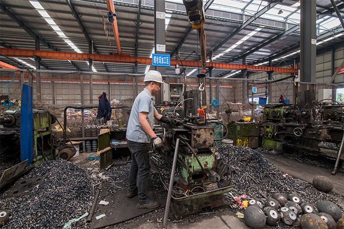 渭南网架配件-螺栓球加工车间